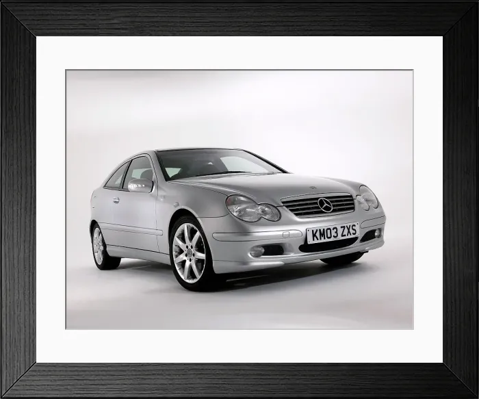 Framed Print : 2003 Mercedes Benz C200k Coupe Framed Print : 2003 Mercedes Benz C200k Coupe