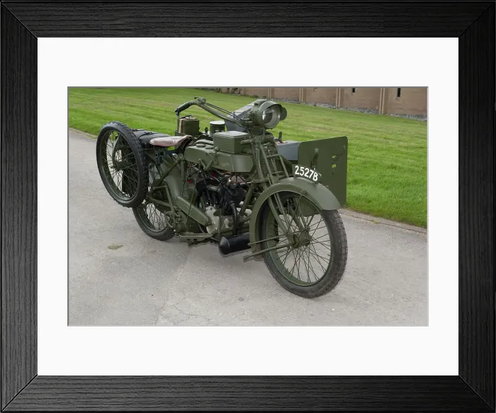 Framed Print : 1917 Vickers Clyno Combination Framed Print : 1917 Vickers Clyno Combination