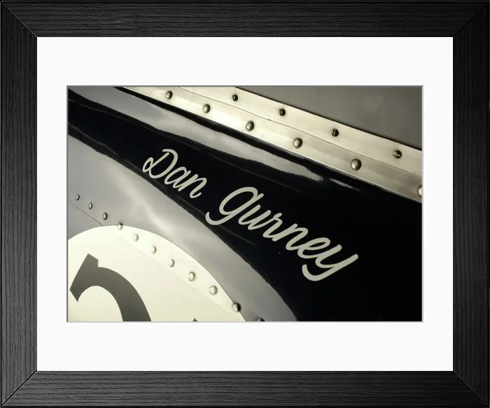 Framed Print : Gurney Eagle racing car 1966. Artist: Simon Clay Framed Print : Gurney Eagle racing car 1966. Artist: Simon Clay
