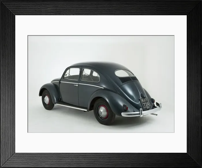 Framed Print : 1953 Volkswagen Beetle Export