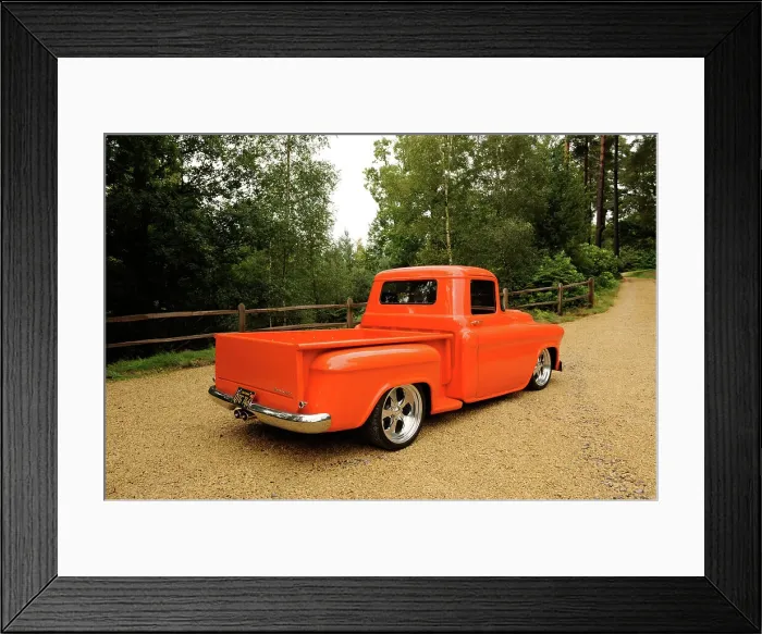 Framed Print : Chevrolet Model 3A Truck 1957. Artist: Simon Clay Framed Print : Chevrolet Model 3A Truck 1957. Artist: Simon Clay