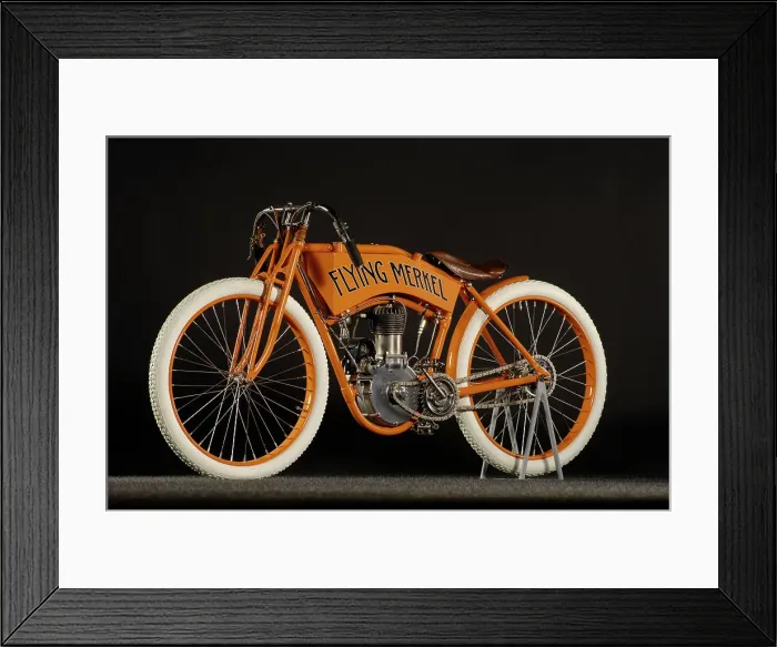 Framed Print : Flying Merkel 1911. Artist: Simon Clay Framed Print : Flying Merkel 1911. Artist: Simon Clay