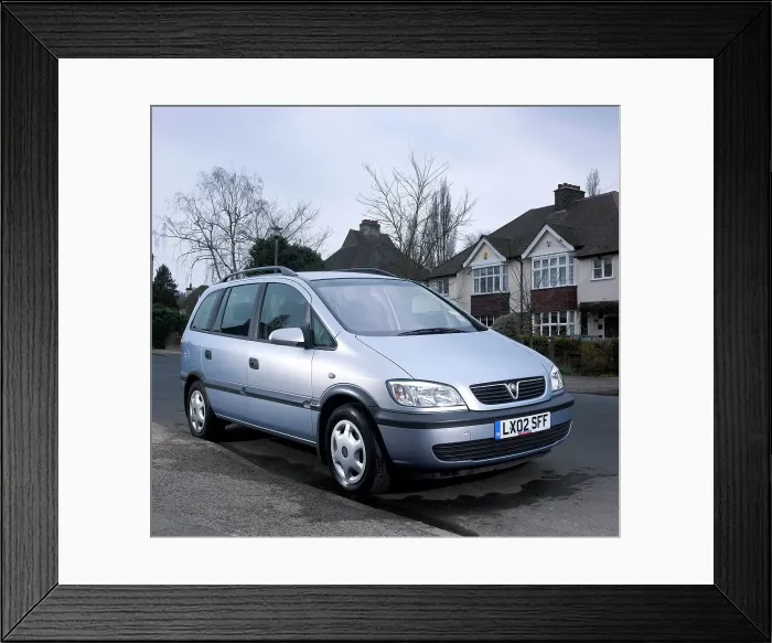 Framed Print : 2002 Vauxhall Zafira Framed Print : 2002 Vauxhall Zafira