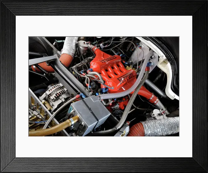 Framed Print : Lancia Martini Le Mans car chasis no 0007 1983. Artist: Simon Clay Framed Print : Lancia Martini Le Mans car chasis no 0007 1983. Artist: Simon Clay