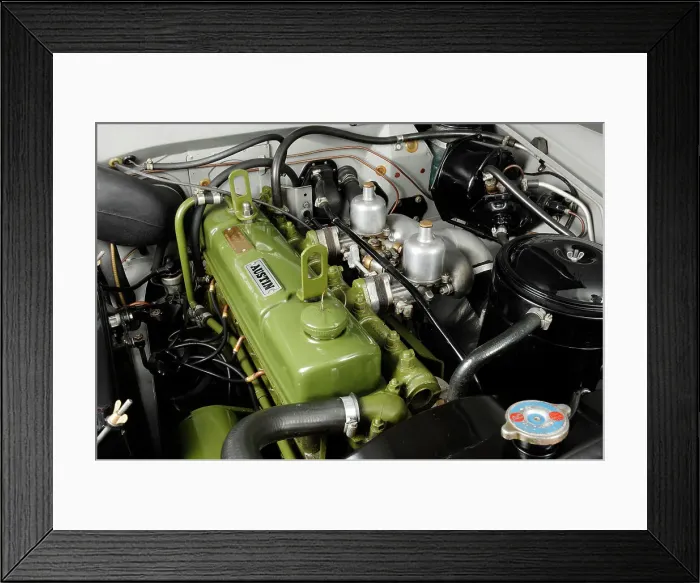Framed Print : 1960 Austin Westminster A99 engine bay Framed Print : 1960 Austin Westminster A99 engine bay