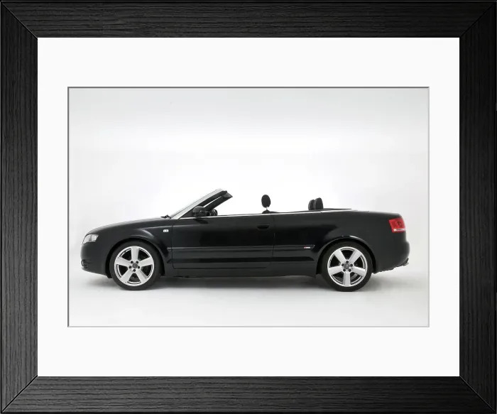 Framed Print : 2008 Audi A4 2.0 tdis Line Convertible