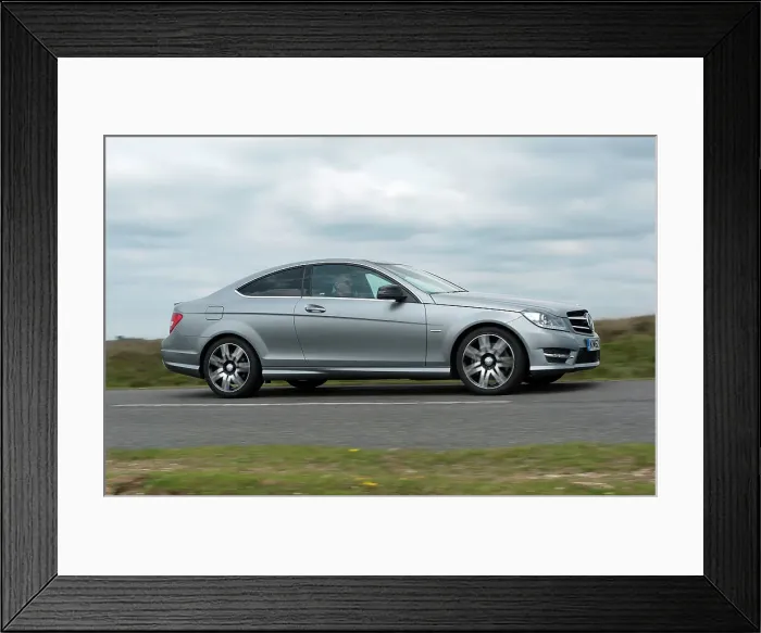 Framed Print : 2013 Mercedes Benz C250 Cdi Coupe AMG Sport Framed Print : 2013 Mercedes Benz C250 Cdi Coupe AMG Sport