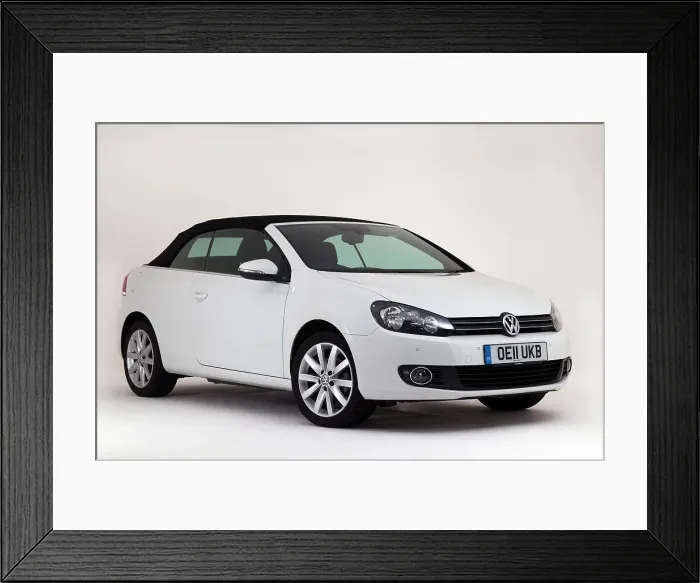 Framed Print : 2011 VW Golf Tdi Cabriolet Framed Print : 2011 VW Golf Tdi Cabriolet