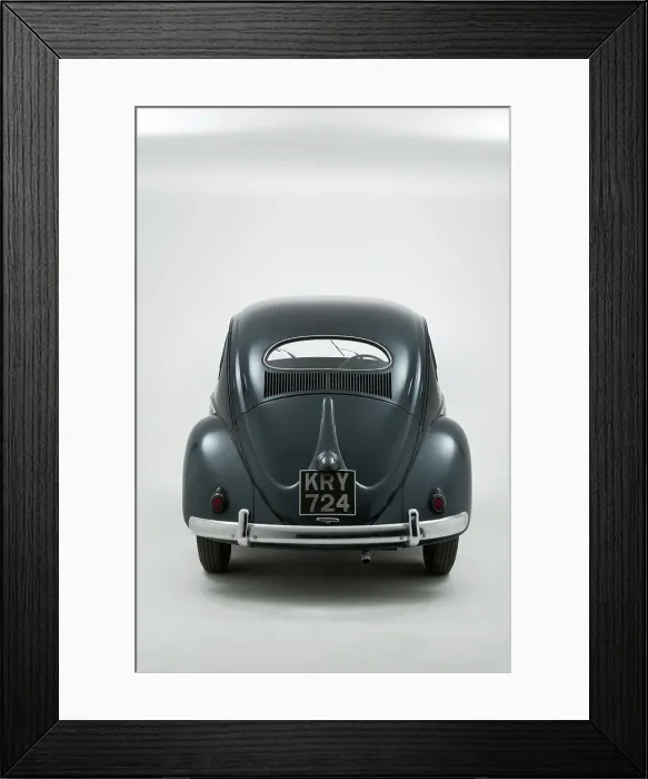 Framed Print : 1953 Volkswagen Beetle Export
