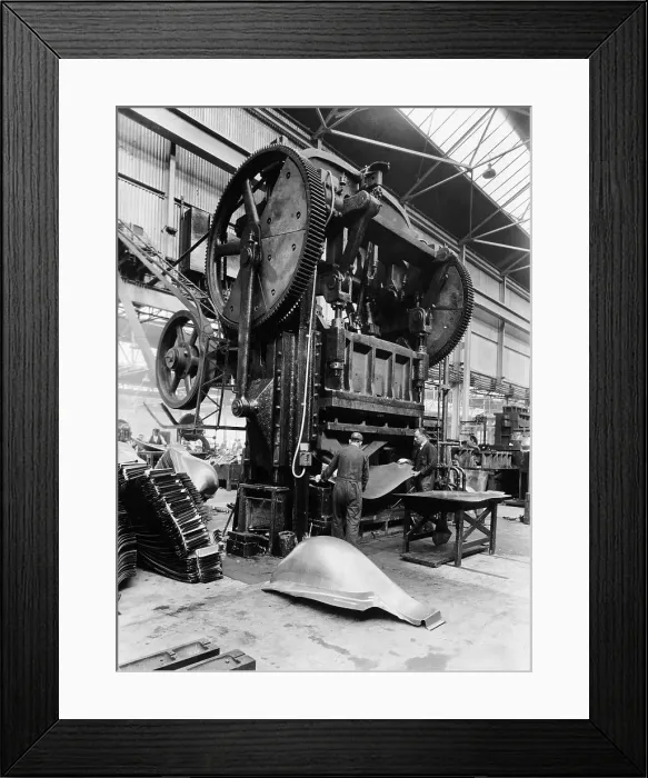 Framed Print : Giant press, Vauxhall factory, Luton, Bedfordshire, 1935 Framed Print : Giant press, Vauxhall factory, Luton, Bedfordshire, 1935