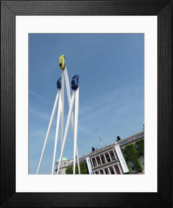 Framed Print : Goodwood Festival of Speed Sculpture in front of Goodwood House 2013 Framed Print : Goodwood Festival of Speed Sculpture in front of Goodwood House 2013