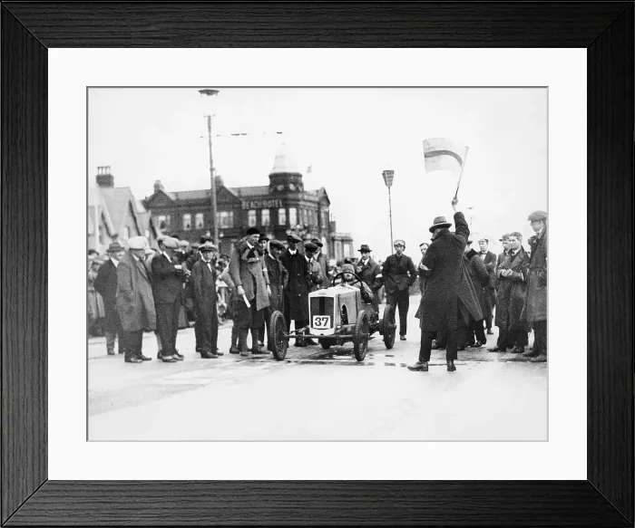 Framed Print : Archie Frazer-Nash waiting at the start of a motor racing event Framed Print : Archie Frazer-Nash waiting at the start of a motor racing event