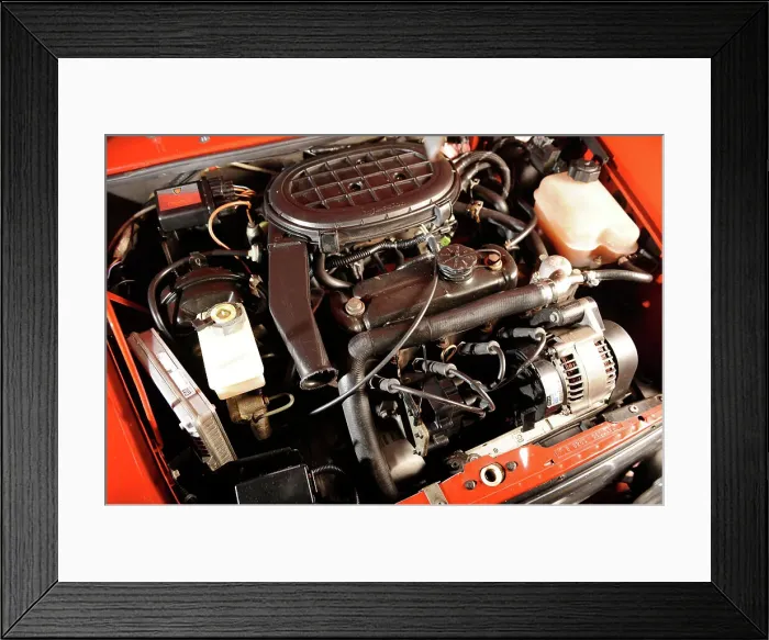 Framed Print : Rover Mini Cooper works 1998. Artist: Simon Clay Framed Print : Rover Mini Cooper works 1998. Artist: Simon Clay