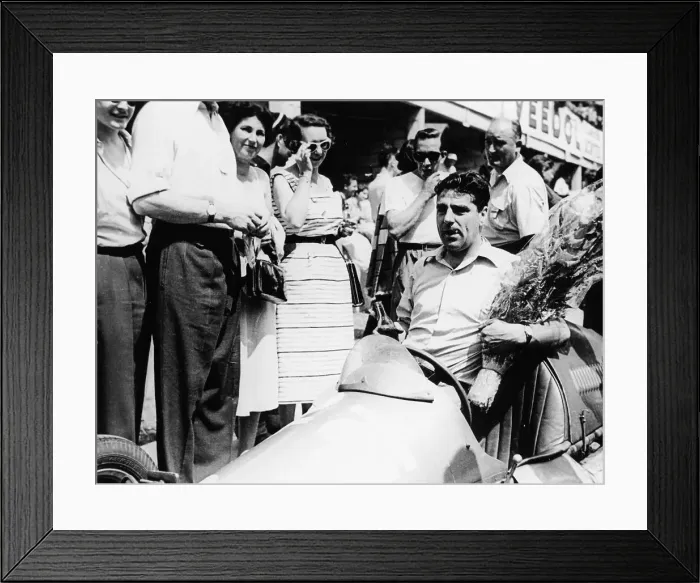 Framed Print : John Cooper, winner of Formula 3 race at Rouen, 1952 Framed Print : John Cooper, winner of Formula 3 race at Rouen, 1952