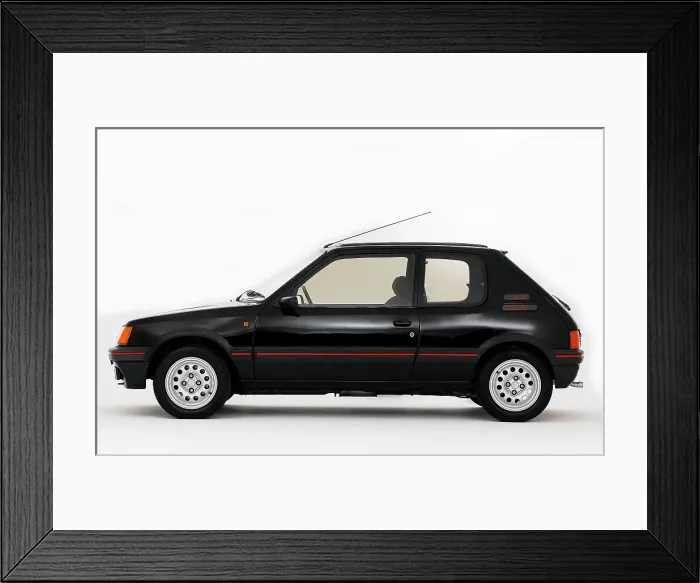 Framed Print : 1987 Peugeot 205 GTI 1.6 Framed Print : 1987 Peugeot 205 GTI 1.6