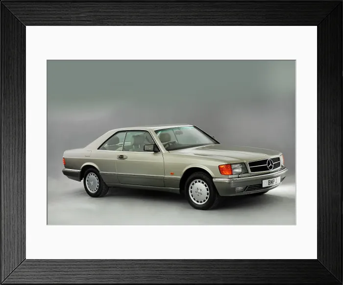 Framed Print : 1990 Mercedes Benz 500 SEC Framed Print : 1990 Mercedes Benz 500 SEC