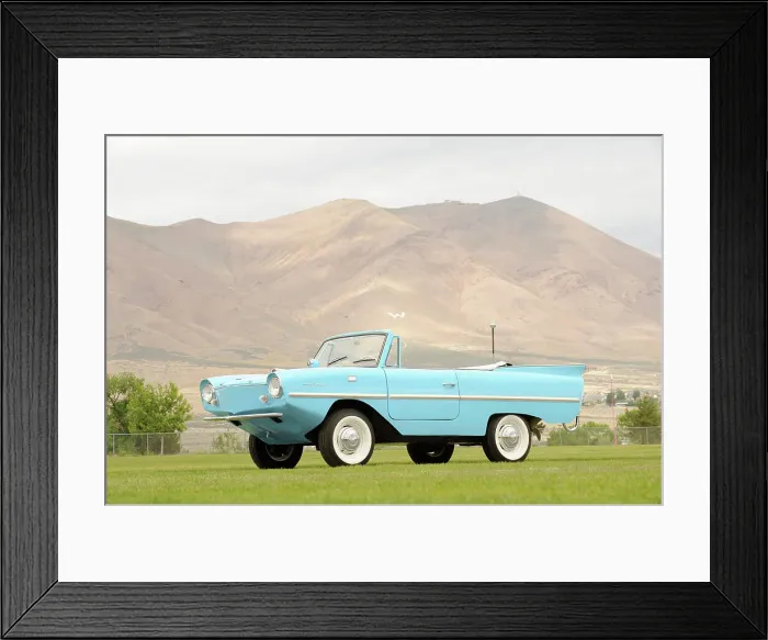 Framed Print : Amphicar 1966. Artist: Simon Clay Framed Print : Amphicar 1966. Artist: Simon Clay