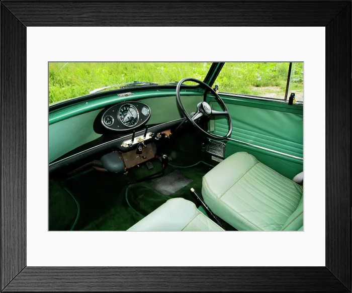 Framed Print : 1967 Austin Mini estate interior Framed Print : 1967 Austin Mini estate interior