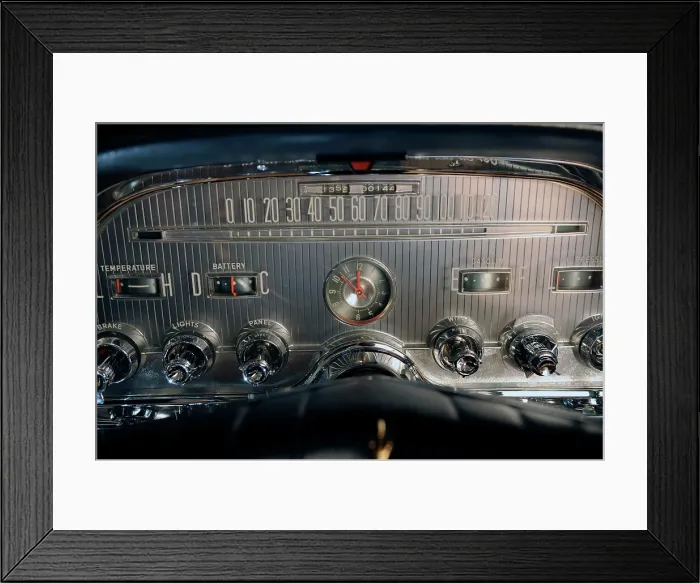 Framed Print : Chrysler Imperial convertible 1959. Artist: Simon Clay Framed Print : Chrysler Imperial convertible 1959. Artist: Simon Clay