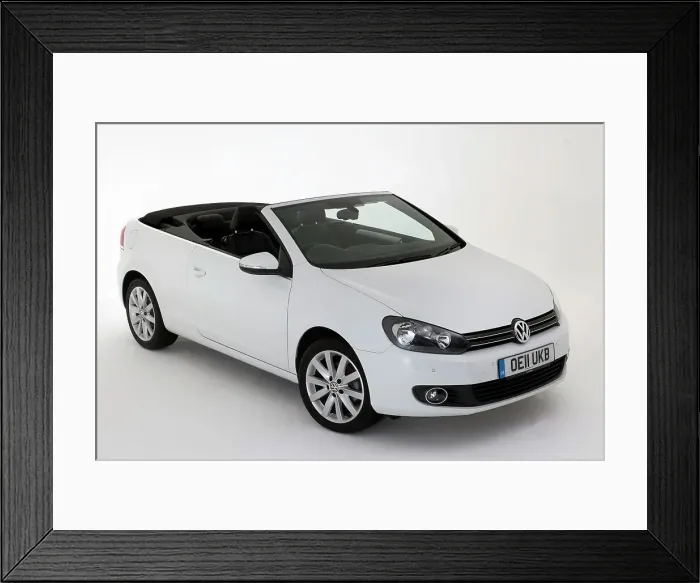 Framed Print : 2011 VW Golf Tdi Cabriolet Framed Print : 2011 VW Golf Tdi Cabriolet