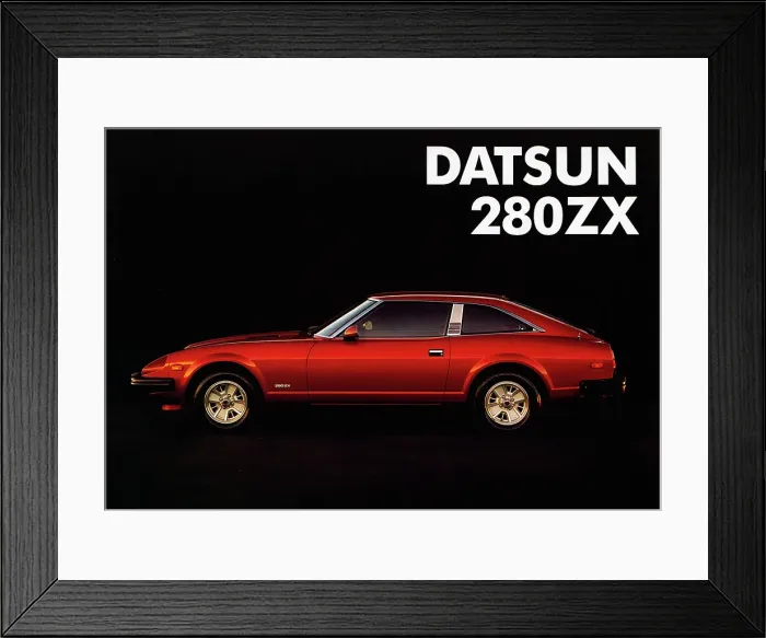 Framed Print : 1981 Datsun 280ZX sales brochure Framed Print : 1981 Datsun 280ZX sales brochure