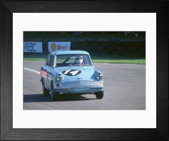 Framed Print : Ford Anglia races at 1998 Goodwood revival Framed Print : Ford Anglia races at 1998 Goodwood revival