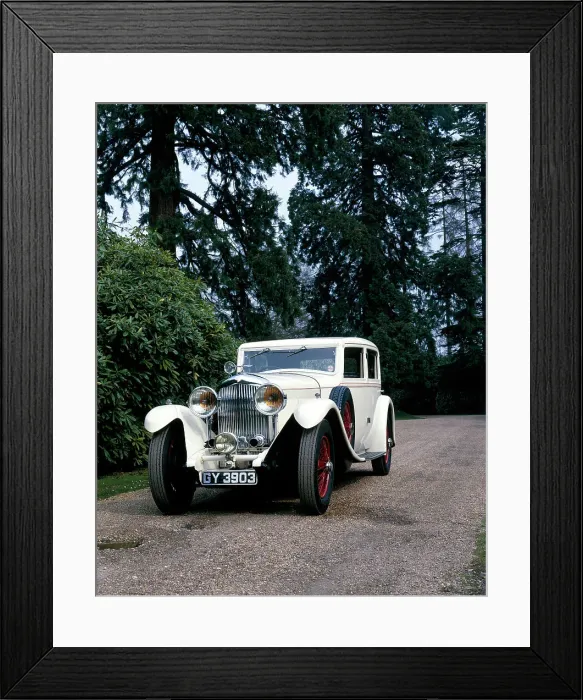 Framed Print : A 1930 Bentley 8 Litre saloon with a Mulliner body Framed Print : A 1930 Bentley 8 Litre saloon with a Mulliner body