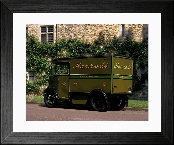 Framed Print : A 1939 Harrod's one ton electric delivery van Framed Print : A 1939 Harrod's one ton electric delivery van