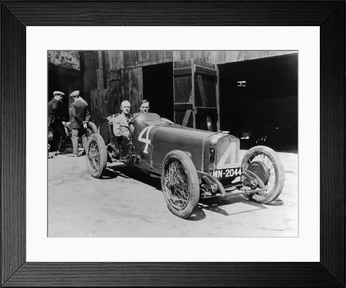 Framed Print : Henry Segrave in an 8 cylinder Sunbeam, Isle of Man, 1922