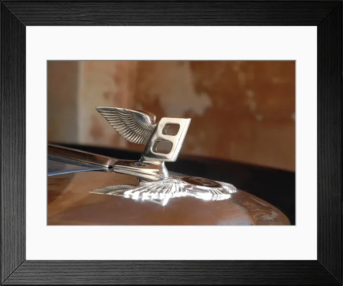 Framed Print : 1974 Bentley S2 Corniche mascot