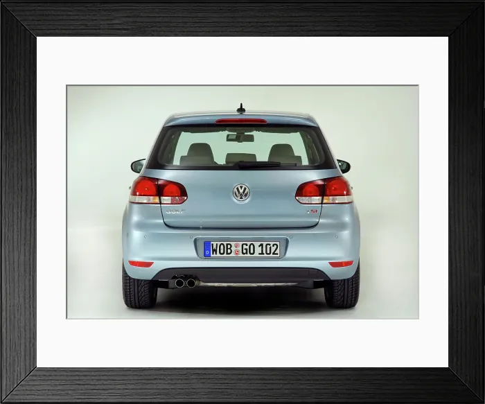 Framed Print : 2009 VW Golf Mk6 Framed Print : 2009 VW Golf Mk6
