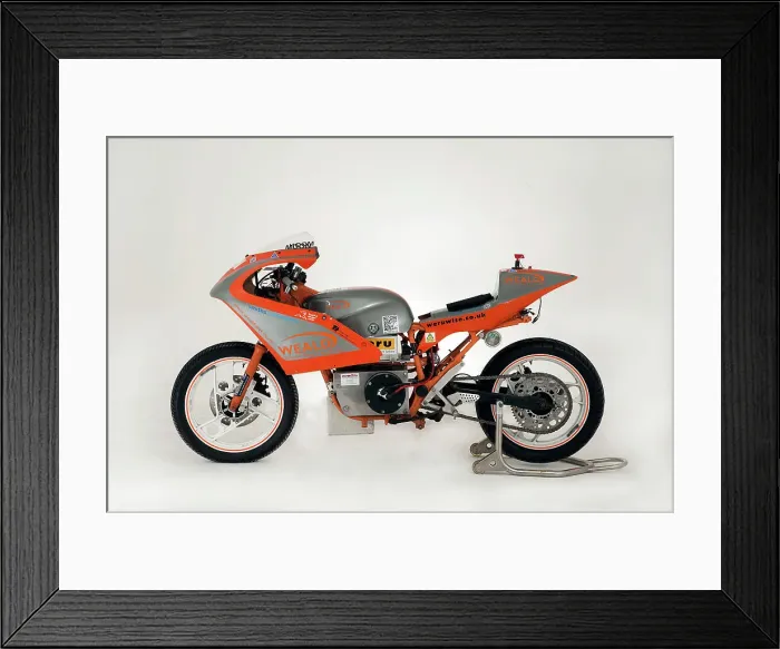 Framed Print : 1985 Yamaha Electric dragster motorcycle Framed Print : 1985 Yamaha Electric dragster motorcycle
