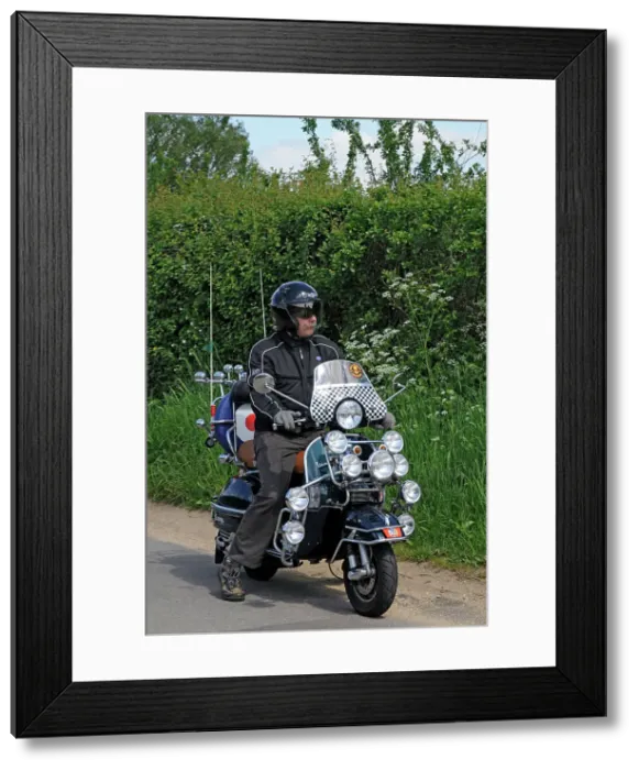 Framed Print : Modified Vespa scooter 2008 Framed Print : Modified Vespa scooter 2008