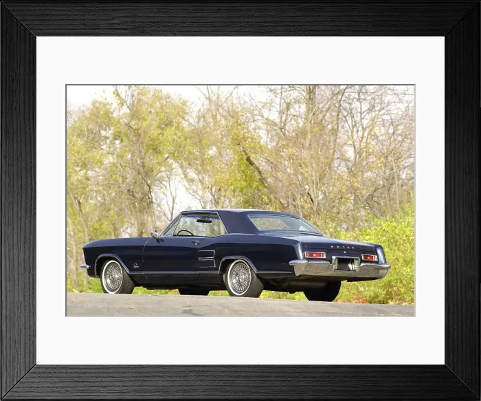 Framed Print : Buick Riviera 1963. Artist: Simon Clay Framed Print : Buick Riviera 1963. Artist: Simon Clay
