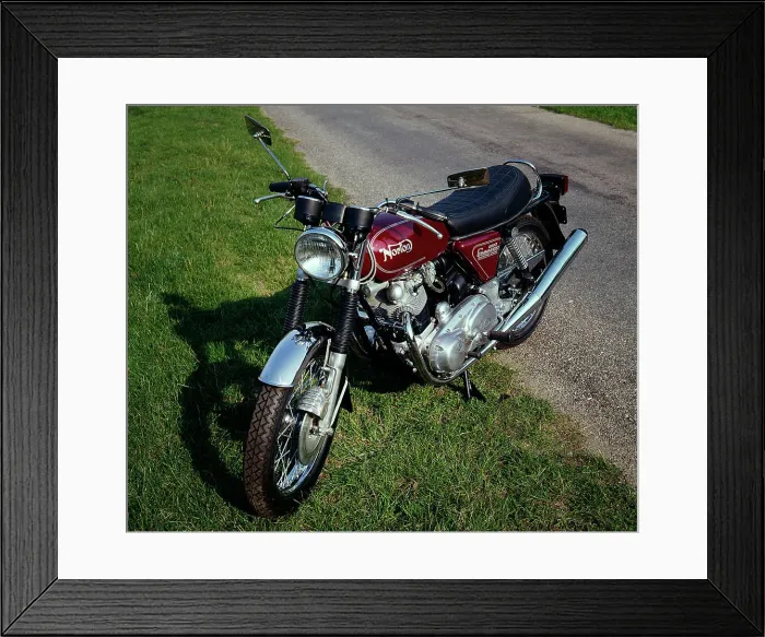 Framed Print : 1974 Norton Commando Interstate 850cc Framed Print : 1974 Norton Commando Interstate 850cc