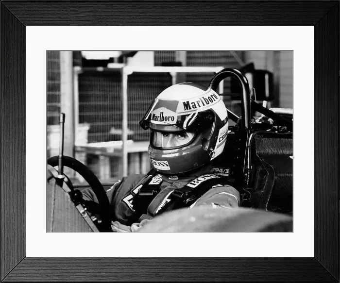 Framed Print : Alain Prost, 1987 Framed Print : Alain Prost, 1987