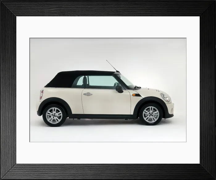 Framed Print : 2011 Mini One Convertible Framed Print : 2011 Mini One Convertible