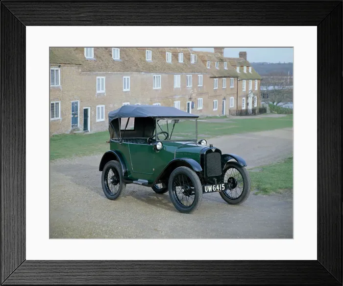 Framed Print : A 1929 Austin 7 in front of a row of terraced houses Framed Print : A 1929 Austin 7 in front of a row of terraced houses