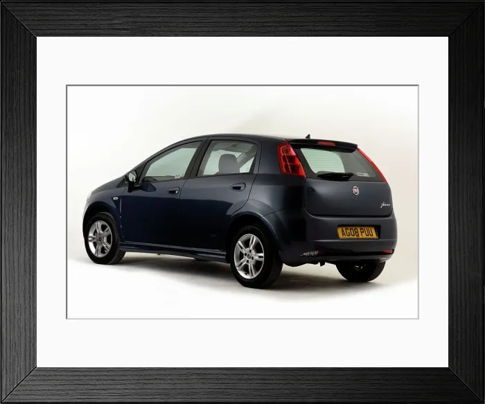 Framed Print : 2008 Fiat Punto Framed Print : 2008 Fiat Punto