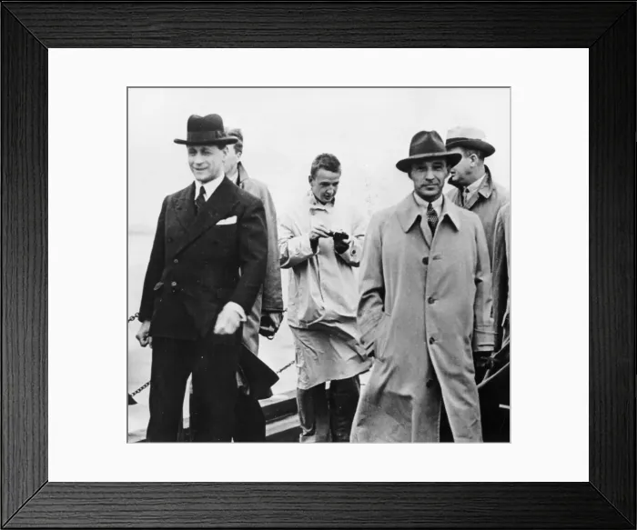 Framed Print : Edsel Ford visiting Ford Dagenham, Essex, 1930s Framed Print : Edsel Ford visiting Ford Dagenham, Essex, 1930s