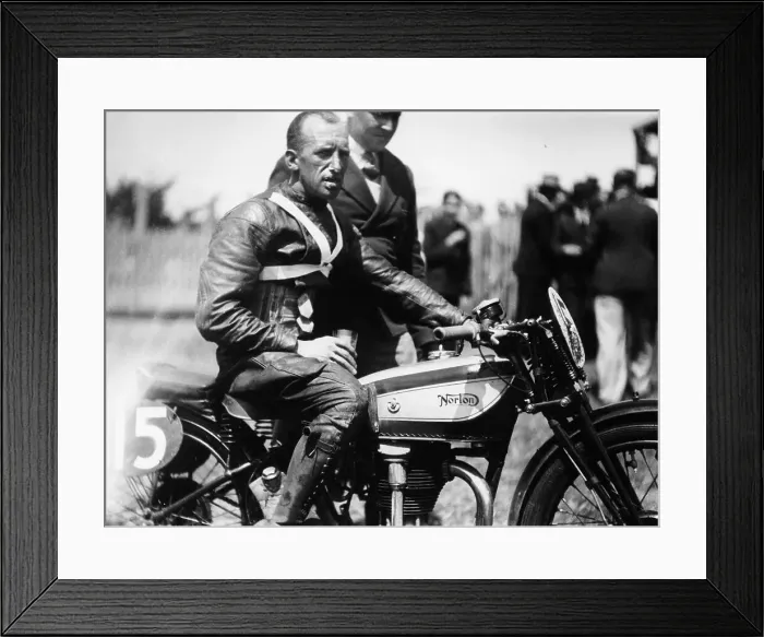 Framed Print : Jimmy Guthrie on Norton motorcycle, Isle of Man Senior TT Race, 1932 Framed Print : Jimmy Guthrie on Norton motorcycle, Isle of Man Senior TT Race, 1932