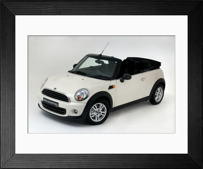 Framed Print : 2011 Mini One Convertible Framed Print : 2011 Mini One Convertible