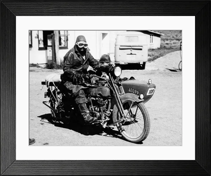 Framed Print : A Harley-Davidson with a sidecar, 1923 Framed Print : A Harley-Davidson with a sidecar, 1923