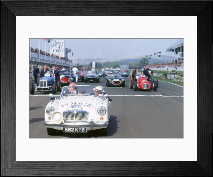 Framed Print : 1998 Goodwood revival.MGA police car, on starting grid Framed Print : 1998 Goodwood revival.MGA police car, on starting grid