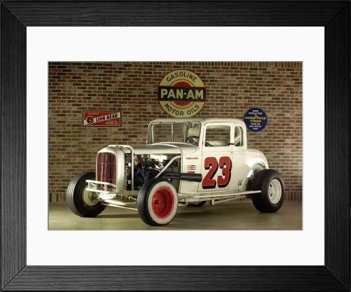 Framed Print : Ford short track jalopy coupe 1932. Artist: Simon Clay Framed Print : Ford short track jalopy coupe 1932. Artist: Simon Clay