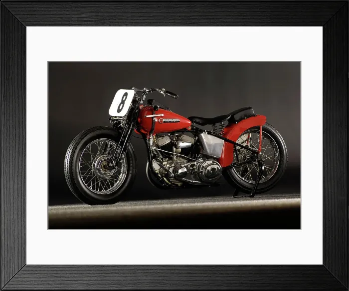 Framed Print : Harley Davidson WR Daytona 1948. Artist: Simon Clay Framed Print : Harley Davidson WR Daytona 1948. Artist: Simon Clay