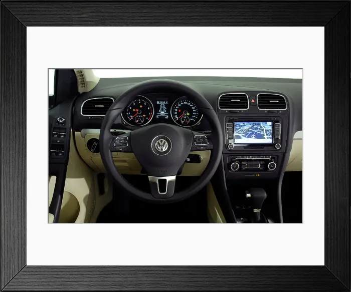Framed Print : 2009 VW Golf Mk6