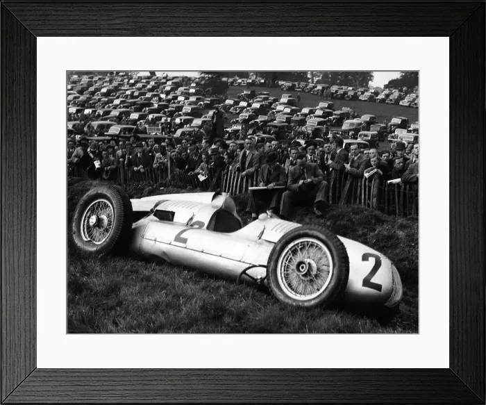 Framed Print : Crashed Auto Union, Donington Grand Prix, 1938 Framed Print : Crashed Auto Union, Donington Grand Prix, 1938