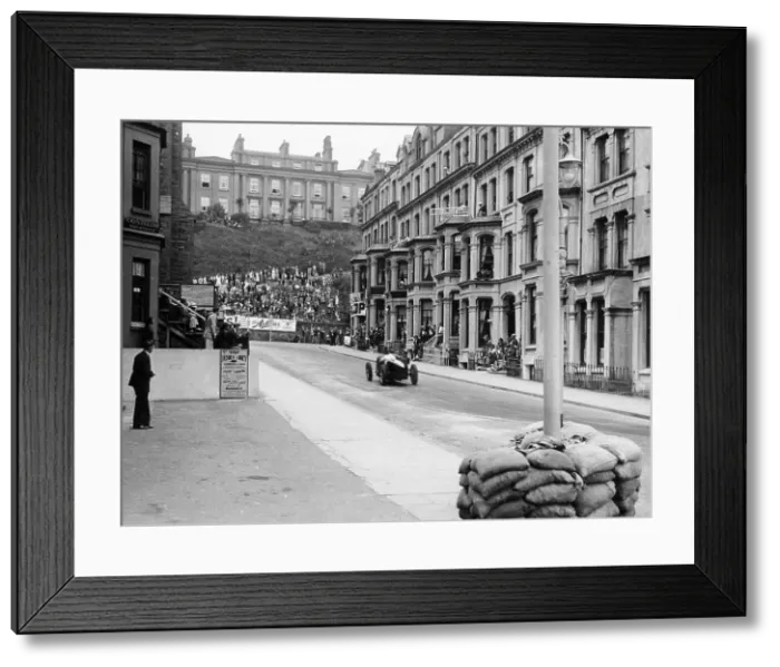Framed Print : Bugatti in the Mannin Moar race, Isle of Man, 1933 Framed Print : Bugatti in the Mannin Moar race, Isle of Man, 1933