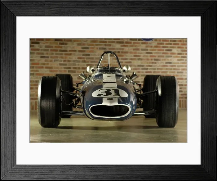 Framed Print : Gurney Eagle racing car 1966. Artist: Simon Clay Framed Print : Gurney Eagle racing car 1966. Artist: Simon Clay